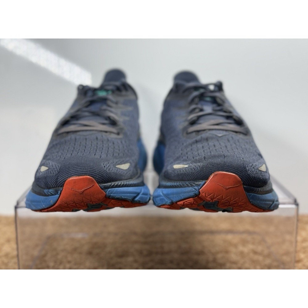 Hoka One One Navy Blue Teal Men's Athletic Shoes - Picture 4 of 13